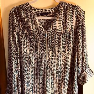 Apt 9 silky long sleeved blouse.